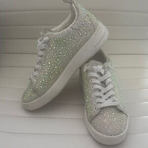 Sparkling Silver Women's Sneakers